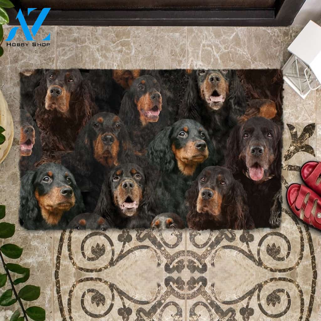A Bunch Of Gordon Setter Doormat, Dog Welcome Mat, Funny Welcome Mats for Dog Lovers