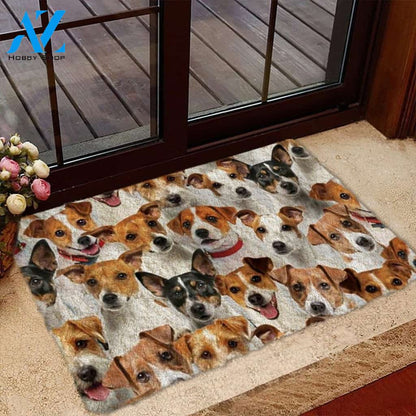A Bunch Of Jack Russell Terriers Doormat, Dog Welcome Mat, Funny Welcome Mats for Dog Lovers