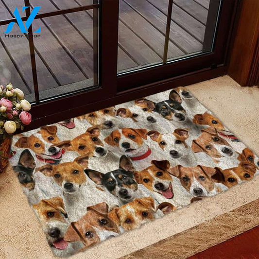 A Bunch Of Jack Russell Terriers Doormat, Dog Welcome Mat, Funny Welcome Mats for Dog Lovers