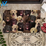 A Bunch Of Labradors Doormat, Dog Welcome Mat, Funny Welcome Mats for Dog Lovers