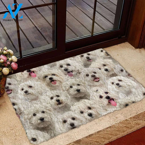 A Bunch Of Malteses Doormat, Dog Welcome Mat, Funny Welcome Mats for Dog Lovers