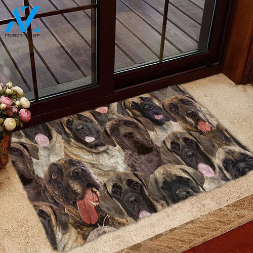 A Bunch Of Mastiff Doormat, Dog Welcome Mat, Funny Welcome Mats for Dog Lovers