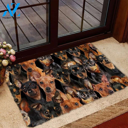 A Bunch Of Miniature Pinschers Doormat, Dog Welcome Mat, Funny Welcome Mats for Dog Lovers