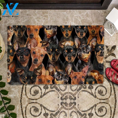 A Bunch Of Miniature Pinschers Doormat, Dog Welcome Mat, Funny Welcome Mats for Dog Lovers