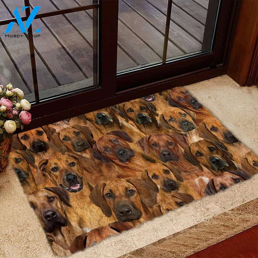 A Bunch Of Rhodesian Ridgebacks Doormat, Dog Welcome Mat, Funny Welcome Mats for Dog Lovers