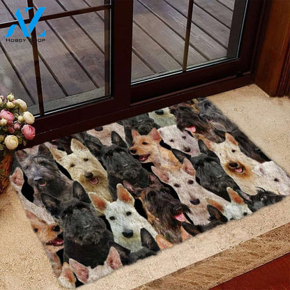 A Bunch Of Scottish Terriers Doormat, Dog Welcome Mat, Funny Welcome Mats for Dog Lovers