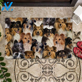 A Bunch Of Shetland Sheepdogs/Shelties Doormat