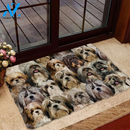 A Bunch Of Shih Tzus Doormat, Dog Welcome Mat, Funny Welcome Mats for Dog Lovers