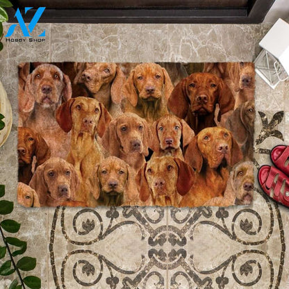 A Bunch Of Vizslas Doormat, Dog Welcome Mat, Funny Welcome Mats for Dog Lovers