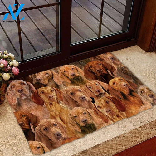 A Bunch Of Vizslas Doormat, Dog Welcome Mat, Funny Welcome Mats for Dog Lovers