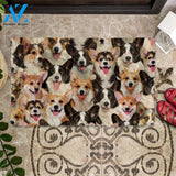 A Bunch Of Welsh Corgies Doormat