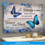 A butterfly to remind me, your spirit is forever in my heart - Heaven Landscape Canvas Prints - Wall Art