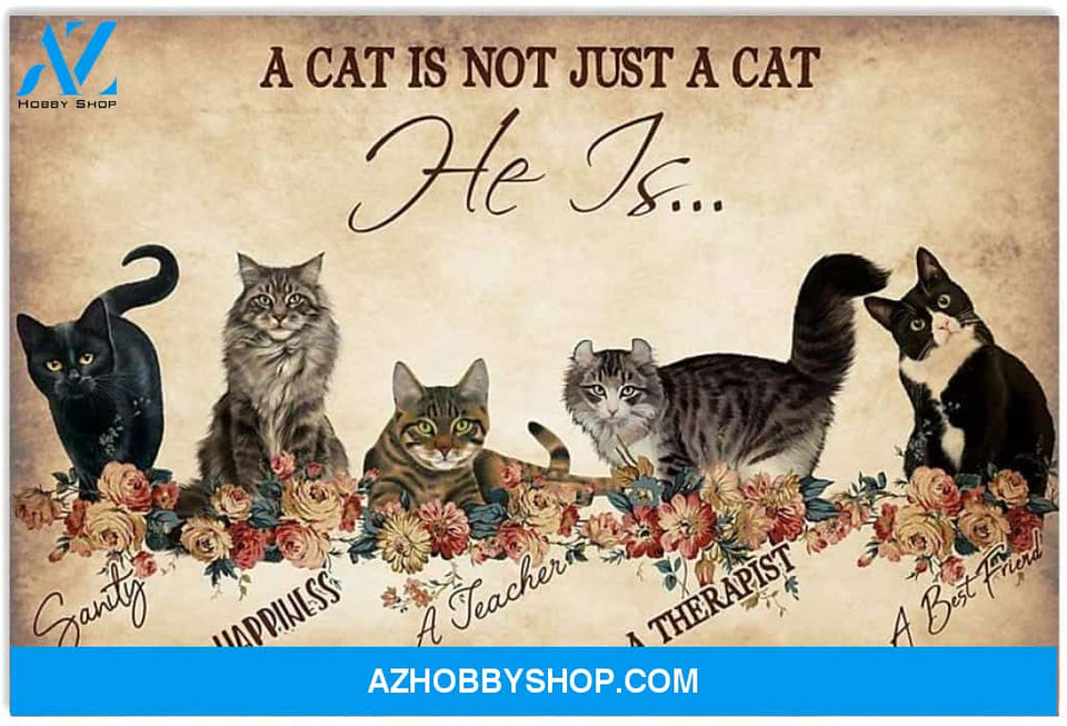 A Cat Is Not Just A Cat He Is Poster Gifts For Men Women On Birthday Xmas Art Print