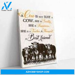A Cow Is Not Just A Cow She Is Sanity Vintage Canvas - Wall Decor Visual Art