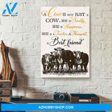 A Cow Is Not Just A Cow She Is Sanity Vintage Canvas - Wall Decor Visual Art
