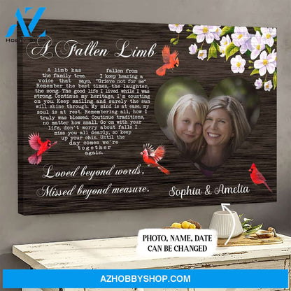 A Fallen Limb Upload Photo Custom Name Canvas