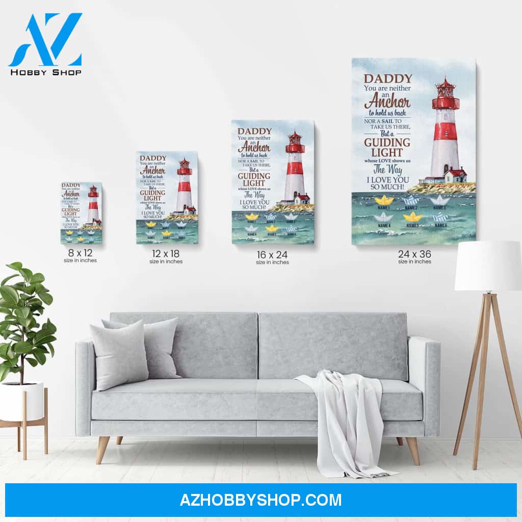 A Father Is A Guiding Light Whose Love Shows Us The Way Poster & Canvas