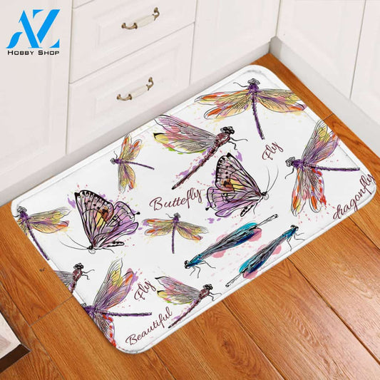 A Flight Of Dragonflies Door Mat