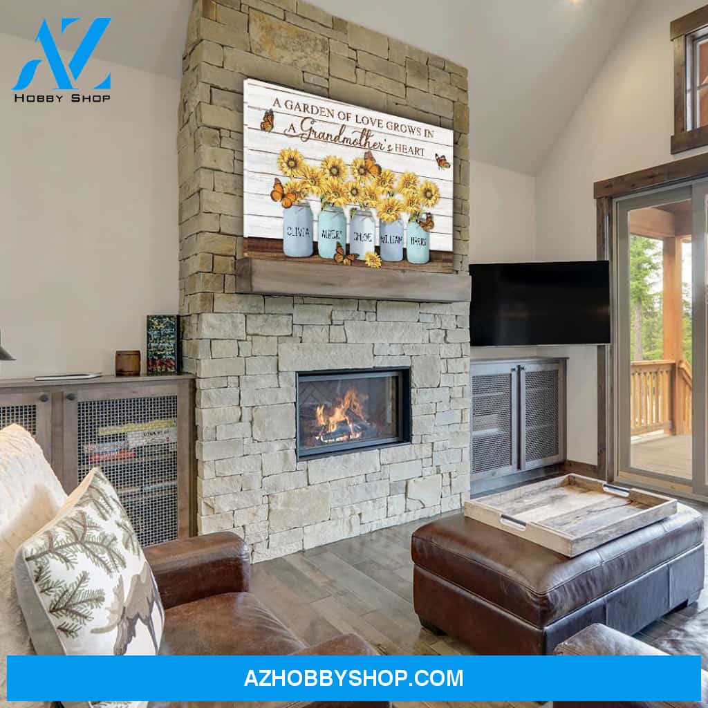 A Garden Of Love - Personalized Custom Name Canvas