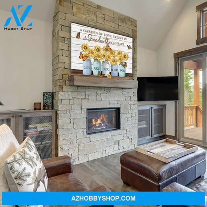 A Garden Of Love - Personalized Custom Name Canvas