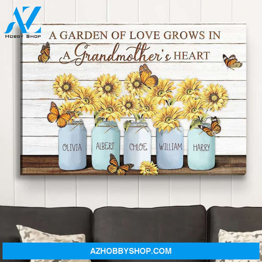 A Garden Of Love - Personalized Custom Name Canvas