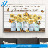 A Garden Of Love - Personalized Custom Name Canvas