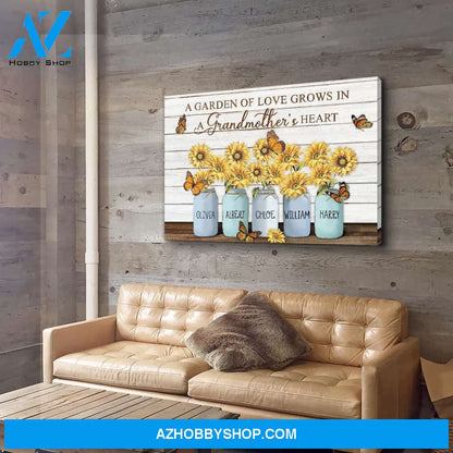 A Garden Of Love - Personalized Custom Name Canvas