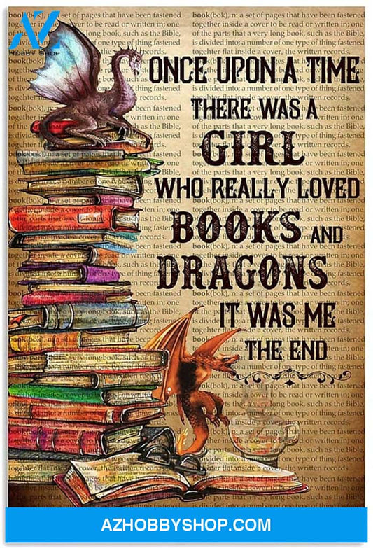 A Girl Relly Loved Dragon And Books It Was Me Or In Us Novelty Quote Meaningful Motivational 5Tdo
