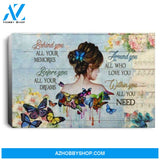 A Girl Should Be Butterfly Pretty To See White Poster Canvas