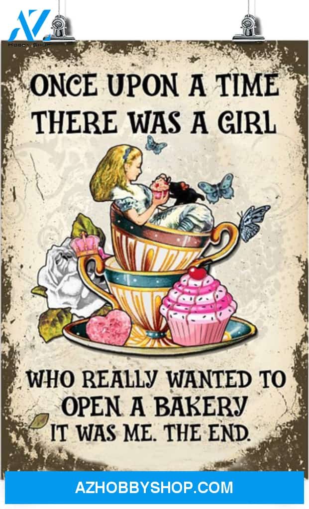A Girl Wanted to Open a Bakery Vertical Poster-Once Upon a time-Home Decoration Poster