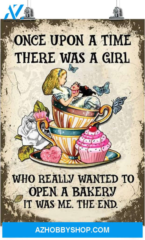 A Girl Wanted to Open a Bakery Vertical Poster-Once Upon a time-Home Decoration Poster