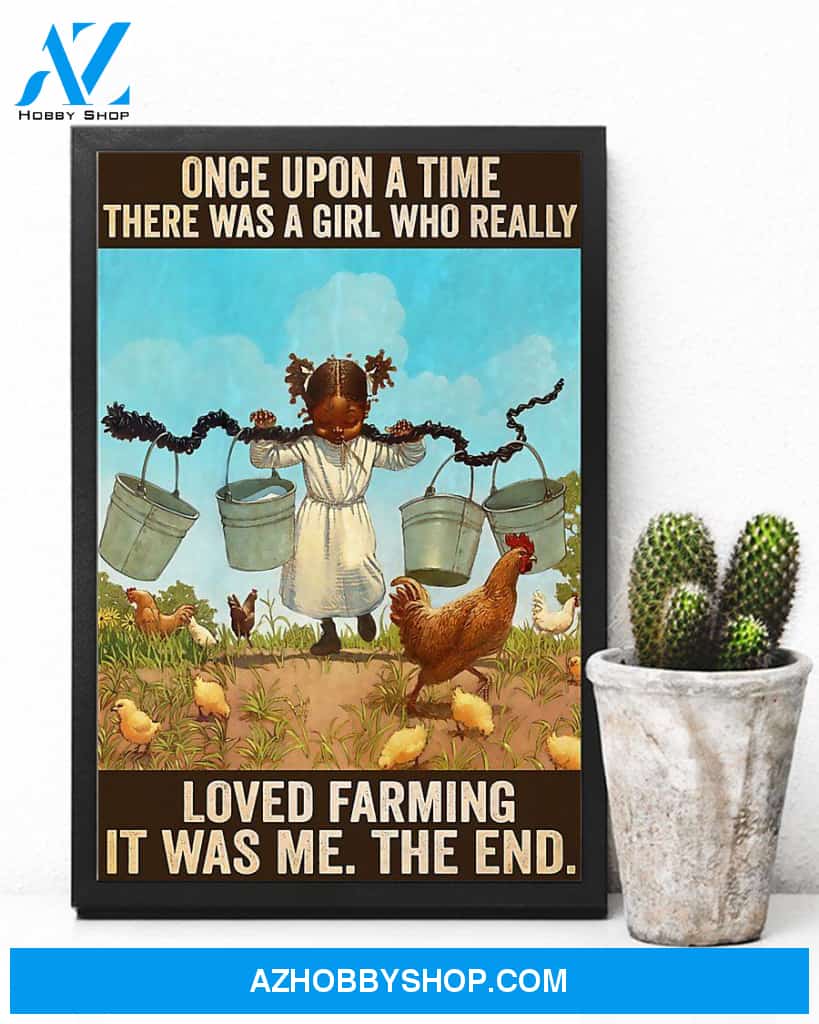 A Girl Who Really Loved Farming Canvas Wall Art, Wall Decor Visual Art