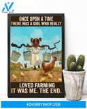 A Girl Who Really Loved Farming Canvas Wall Art, Wall Decor Visual Art