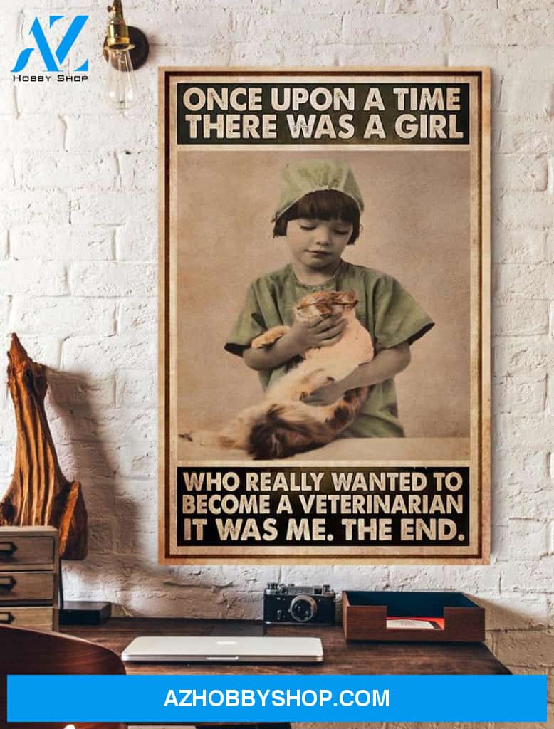 A Girl Who Really Loved To Become A Veterinarian Poster