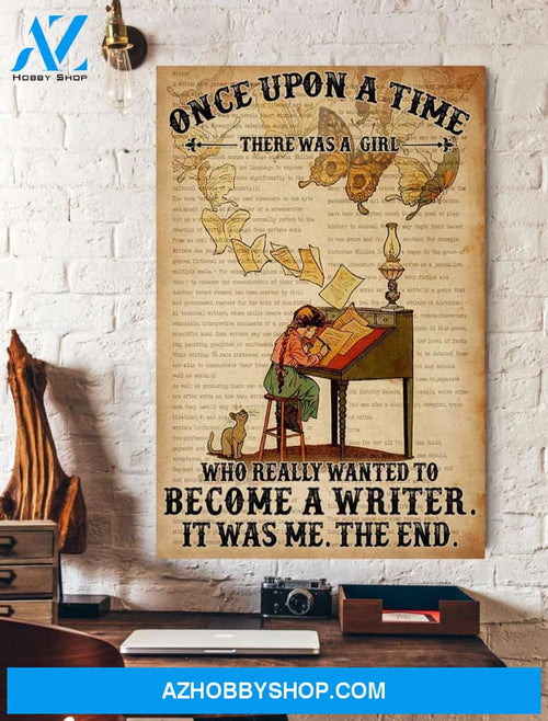 A Girl Who Wanted To Become A Writer Wall Art Canvas Prints Unique Gifts