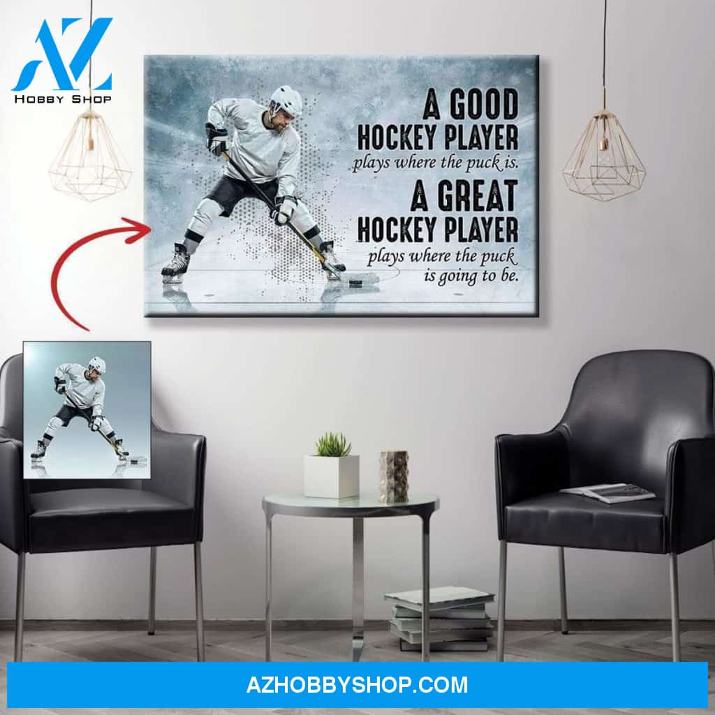 A Great Hockey Player Custom canvas prints With Your Photo