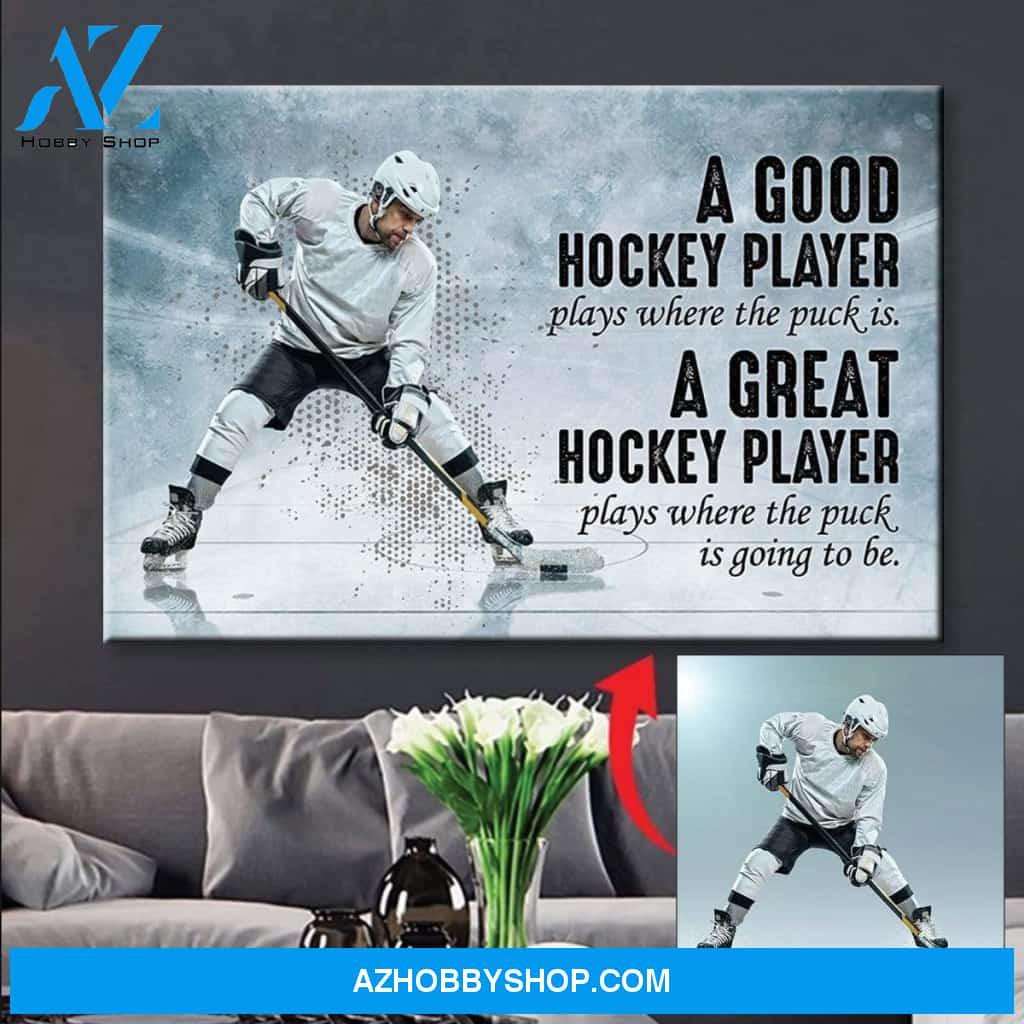 A Great Hockey Player Custom canvas prints With Your Photo
