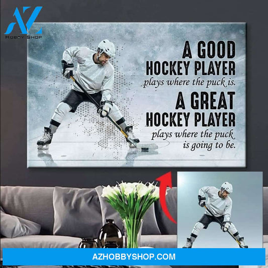 A Great Hockey Player Custom canvas prints With Your Photo