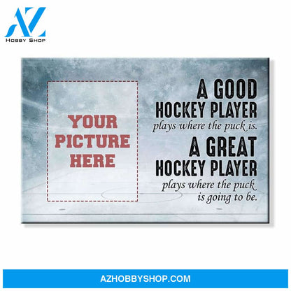A Great Hockey Player Custom canvas prints With Your Photo