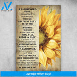 A Hairdresser’S Prayer With Care And Bless Me Daily Poster Gift For Men Women On Birthday Xmas Art Print