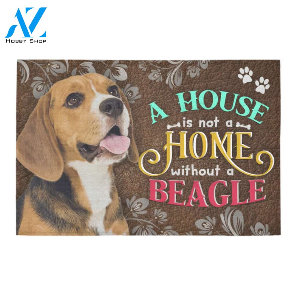 A House Is Not A Home Without A Beagle Doormat Indoor And Outdoor Mat Entrance Rug Sweet Home Decor Housewarming Gift Gift For Friend Family Stem Feminist