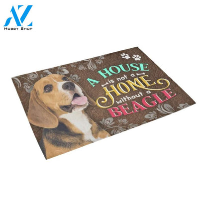 A House Is Not A Home Without A Beagle Doormat Indoor And Outdoor Mat Entrance Rug Sweet Home Decor Housewarming Gift Gift For Friend Family Stem Feminist