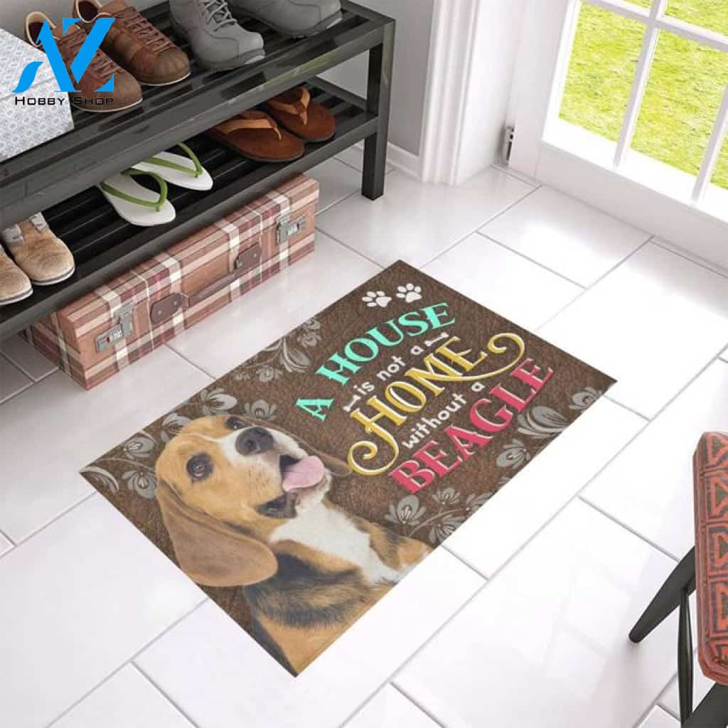 A House Is Not A Home Without A Beagle Doormat Indoor And Outdoor Mat Entrance Rug Sweet Home Decor Housewarming Gift Gift For Friend Family Stem Feminist