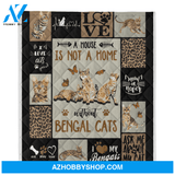 A House Is Not A Home Without Bengal Cats Fleece Blanket Gift For Cat Lovers Home Decor Bedding Couch Sofa Soft And Comfy Cozy