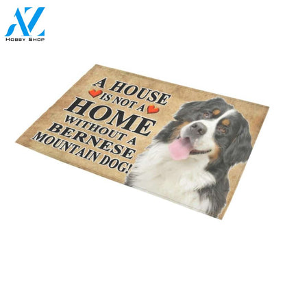 A House Is Not A Home Without Bernese Mountain Doormat Indoor And Outdoor Mat Entrance Rug Sweet Home Decor Housewarming Gift Gift For Friend Family Stem Feminist