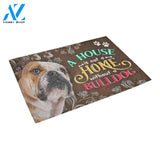 A House Is Not A Home Without A Bulldog Doormat Indoor And Outdoor Mat Entrance Rug Sweet Home Decor Housewarming Gift Gift For Friend Family Stem Feminist