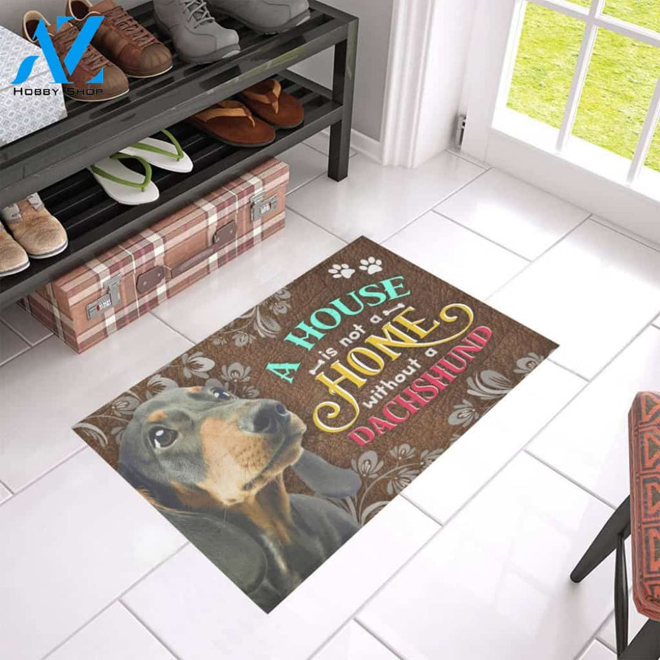 A House Is Not A Home Without A Dachshund Doormat Indoor And Outdoor Mat Entrance Rug Sweet Home Decor Housewarming Gift Gift For Friend Family Stem Feminist