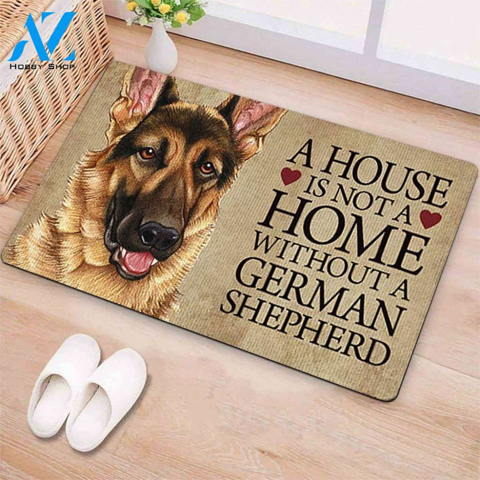 A House Is Not A Home Without A German Shepherd Doormat | Welcome Mat | House Warming Gift