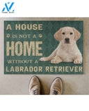 A house is not a home without a labrador retriever doormat