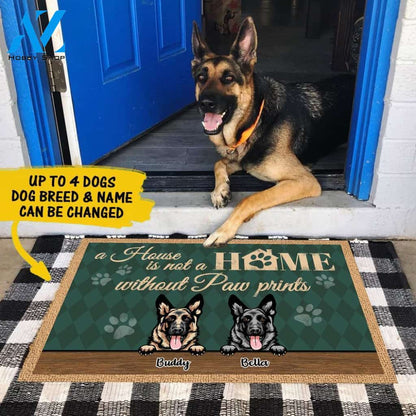 A House Is Not A Home Without Paw Prints - Personalized Doormat | Welcome Mat | House Warming Gift